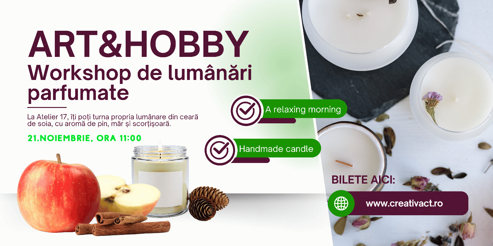 Workshop de lumânări parfumate