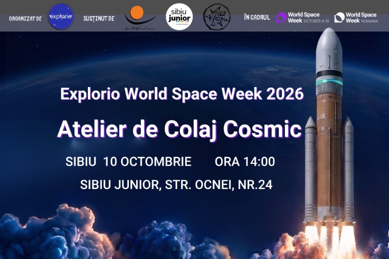 Atelier de Colaj Cosmic - Explorio World Space Week